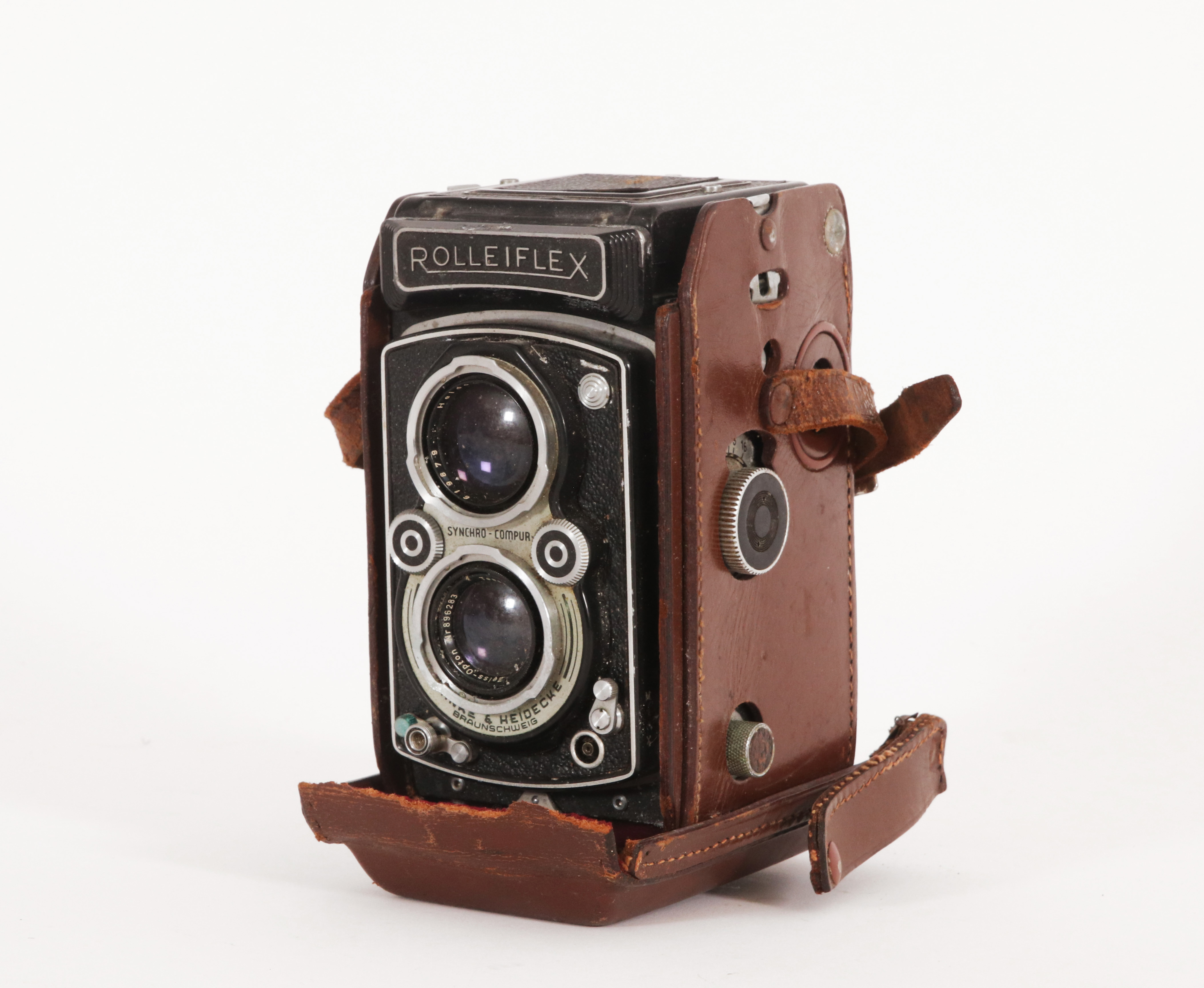 Franke & Heidecke Rolleiflex Xenar Lensli Eski Alman Franke & Heidecke Rolleiflex çift Lensli